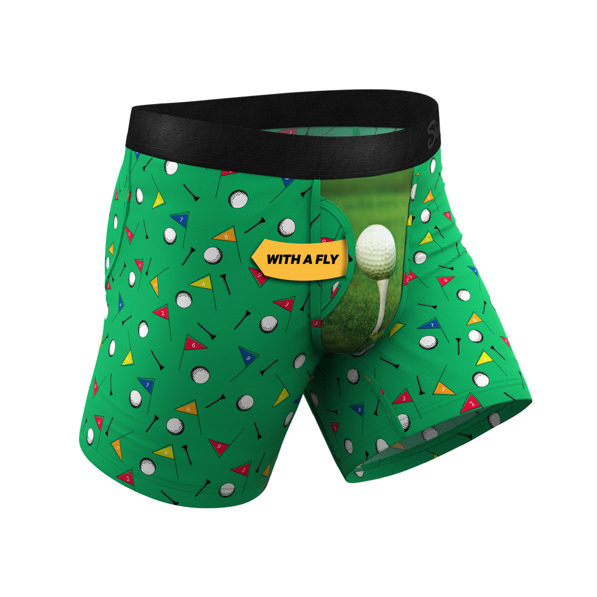 The Front Nine | Golf Ball Hammock® Pouch Underwear With Fly - Shinesty