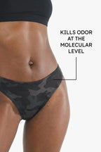 The Darkside | Black Camouflage Fart Proof Bikini Underwear - Shinesty