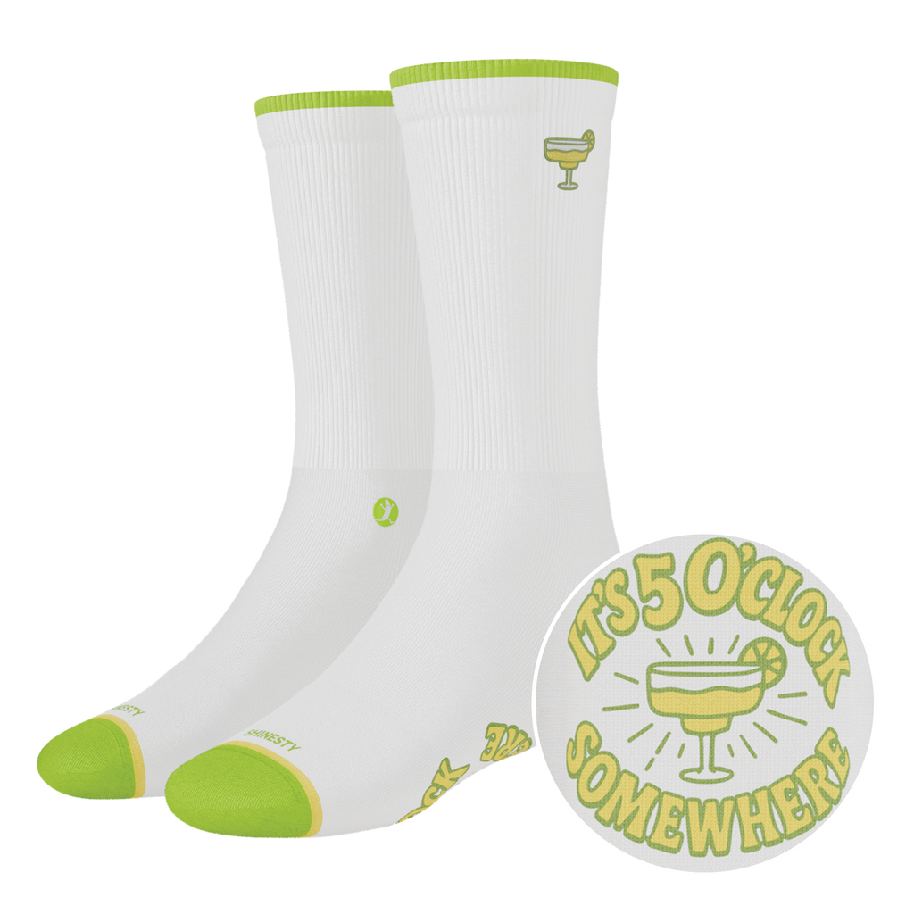 The Frozen Concoction | Shinesty x Margaritaville® Heel Hammock™ Crew Socks - Shinesty