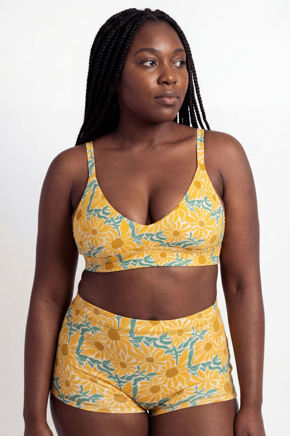 The June Bug | Sunflower Boob Hammock™ Plunge Bralette - Shinesty