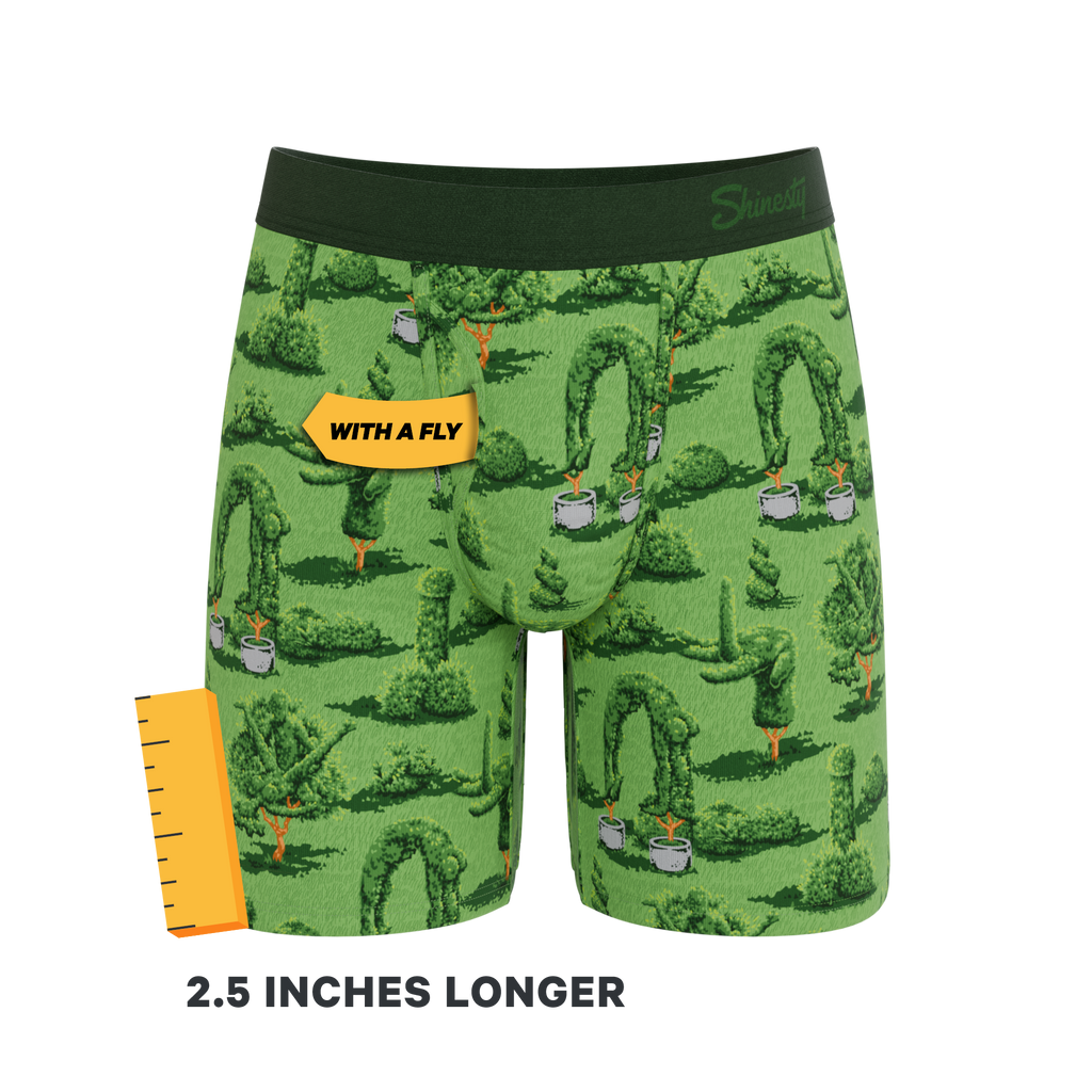 The Full Bush Bush Club | Naughty Landscaping Ball Hammock® Boxer - Long Leg - Shinesty