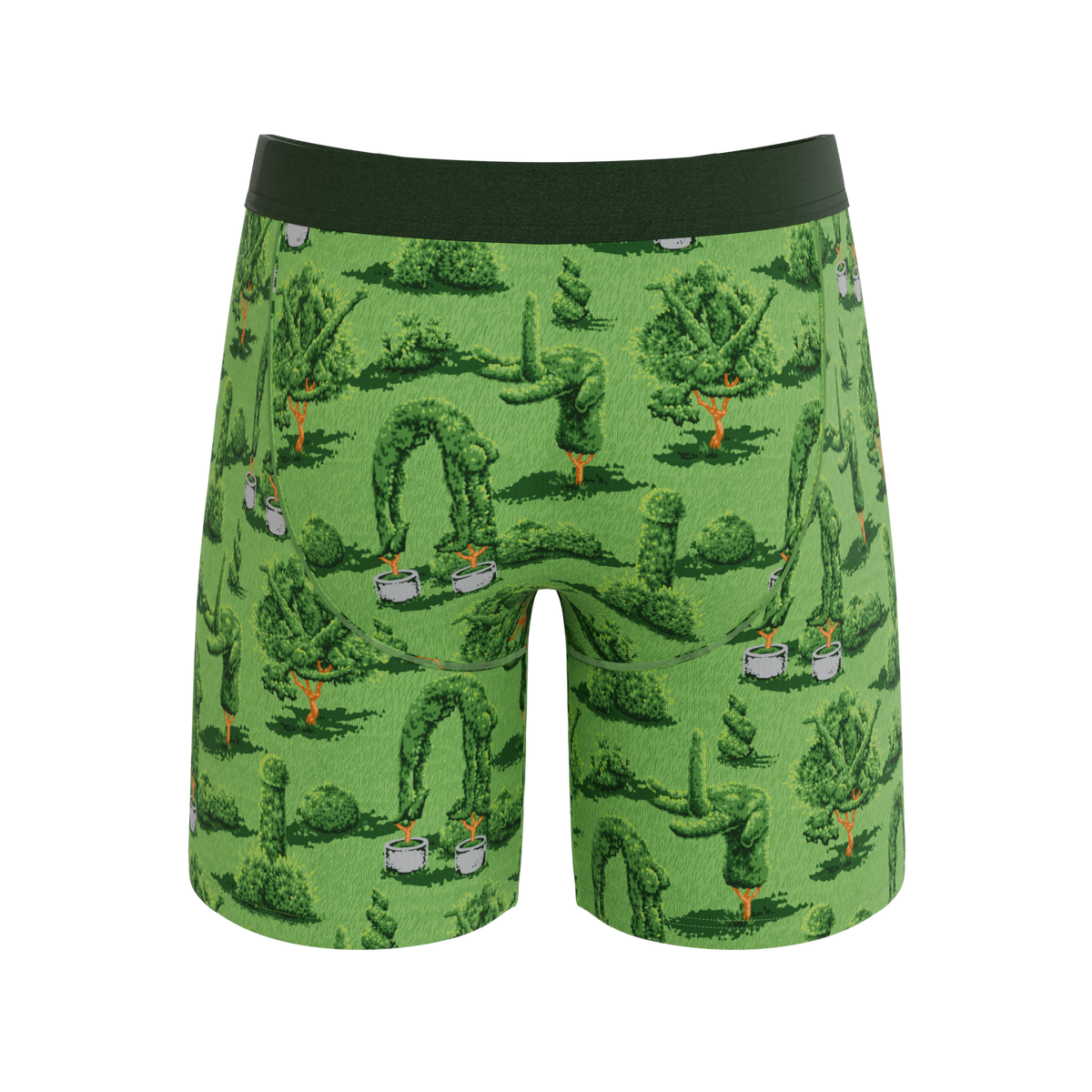 The Full Bush Bush Club | Naughty Landscaping Ball Hammock® Boxer - Long Leg - Shinesty