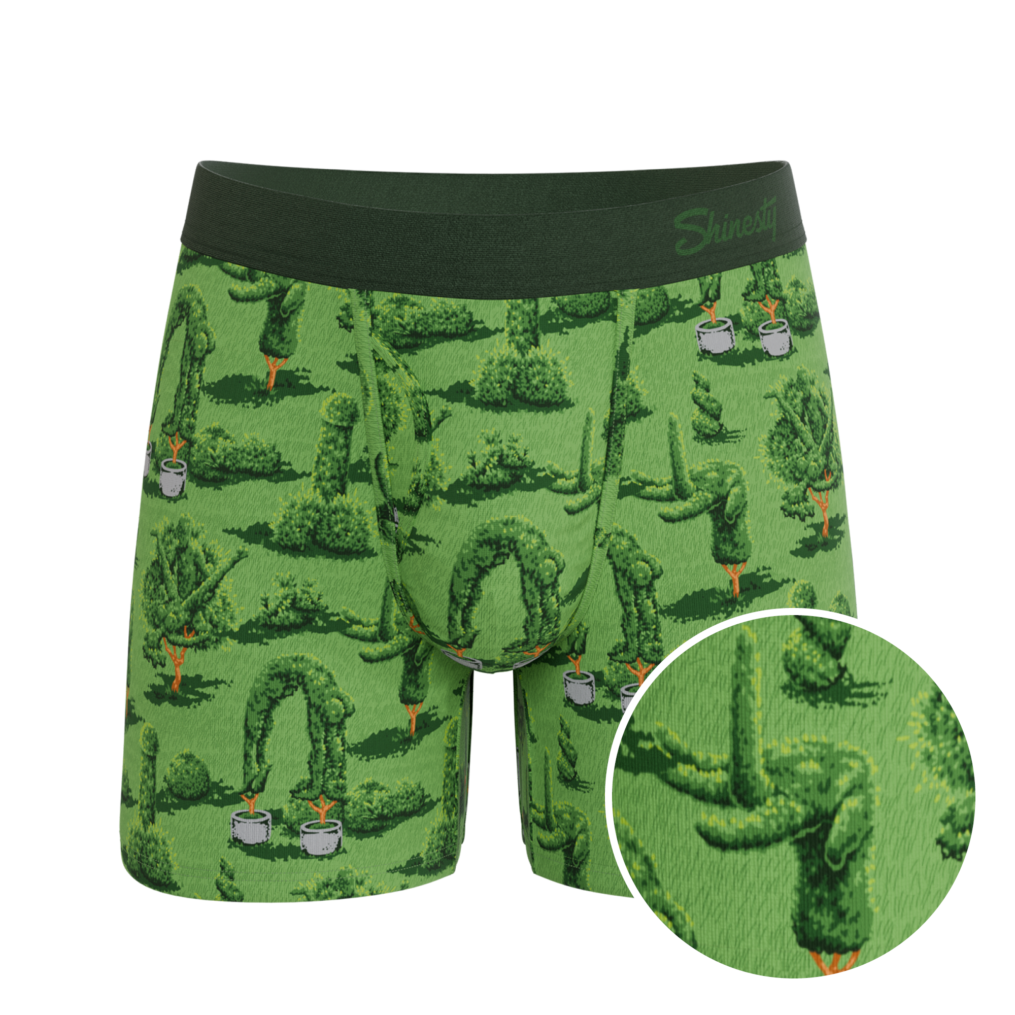 The Full Bush Bush Club | Naughty Landscaping Ball Hammock® Pouch Underwear With Fly - Shinesty