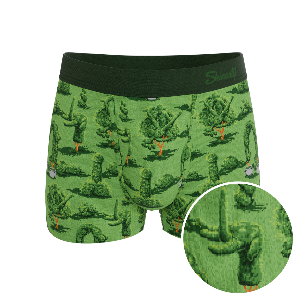 The Full Bush Bush Club | Naughty Landscaping Ball Hammock® Pouch Trunks Underwear - Shinesty