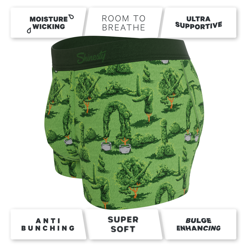 The Full Bush Bush Club | Naughty Landscaping Ball Hammock® Pouch Trunks Underwear - Shinesty