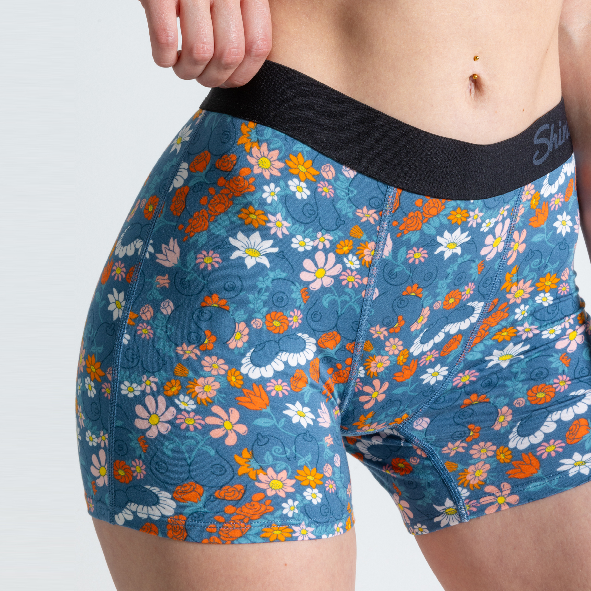The Gardening Nips | Busty Floral Women’s Boxers - Shinesty