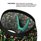 The Garden Of Breedin | Flower Print Ball Hammock® Pouch Underwear With Fly - Shinesty