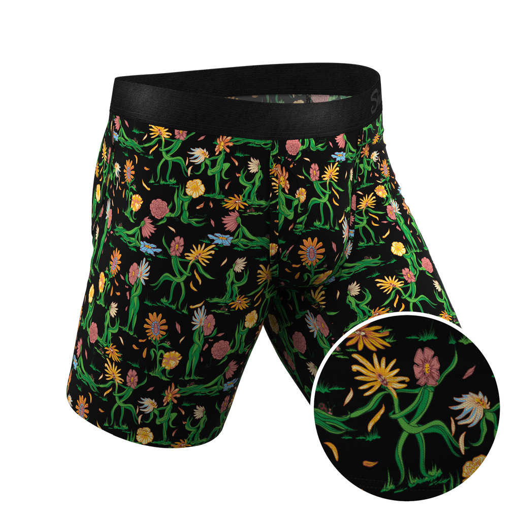 The Garden Of Breedin | Flower Print Ball Hammock® Boxer - Long Leg - Shinesty