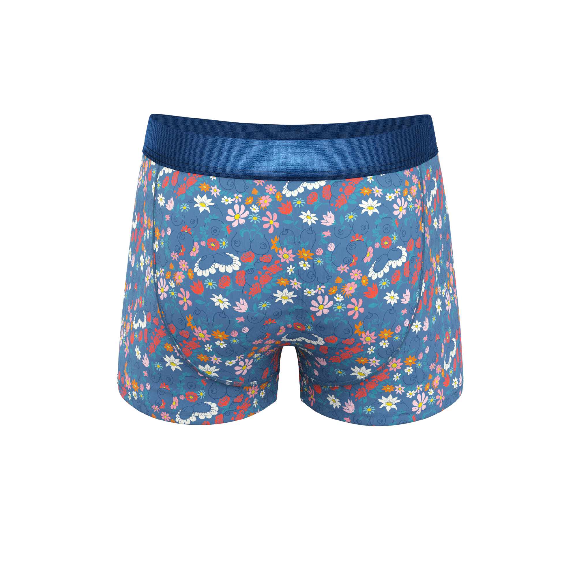 The Gardening Nips | Busty Floral Ball Hammock® Pouch Trunks Underwear - Shinesty