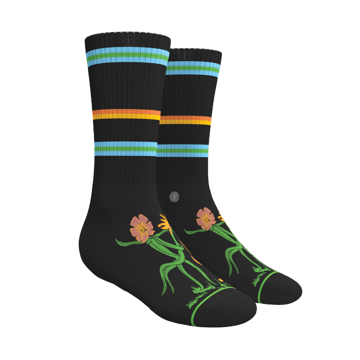 The Garden of Breedin | Naughty Floral Heel Hammock™ Crew Socks - Shinesty