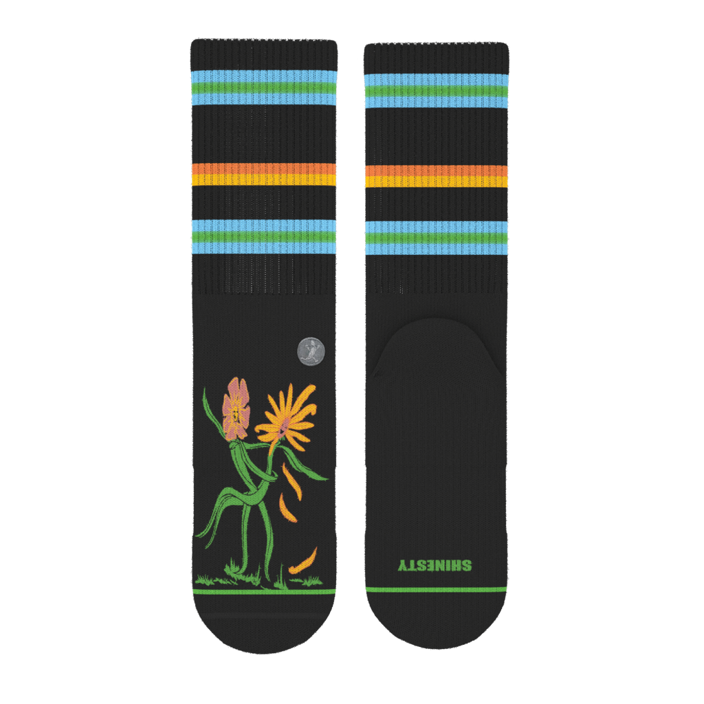 The Garden of Breedin | Naughty Floral Heel Hammock™ Crew Socks - Shinesty