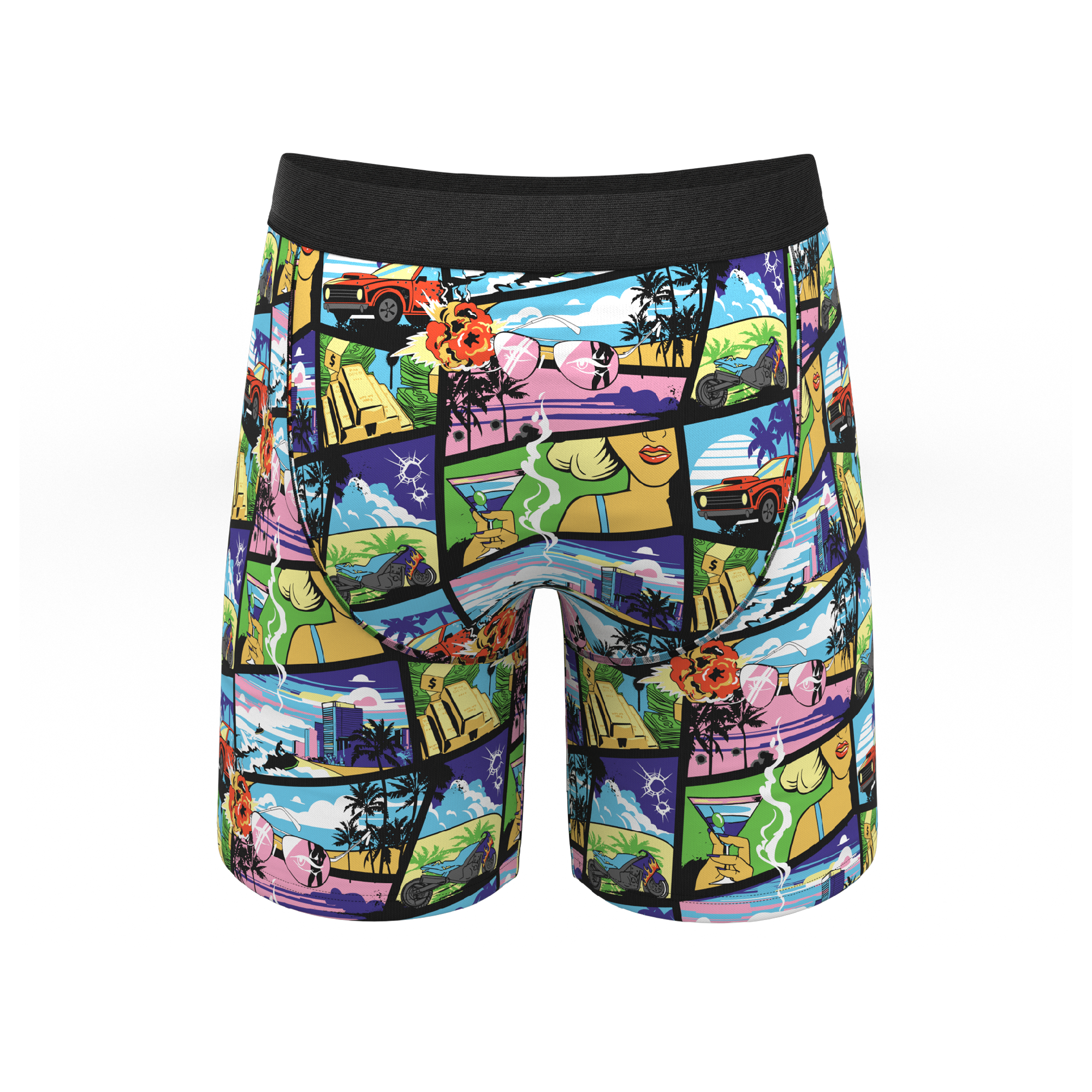 The Gas Pedal | Pop Art Ball Hammock® Boxer - Long Leg - Shinesty