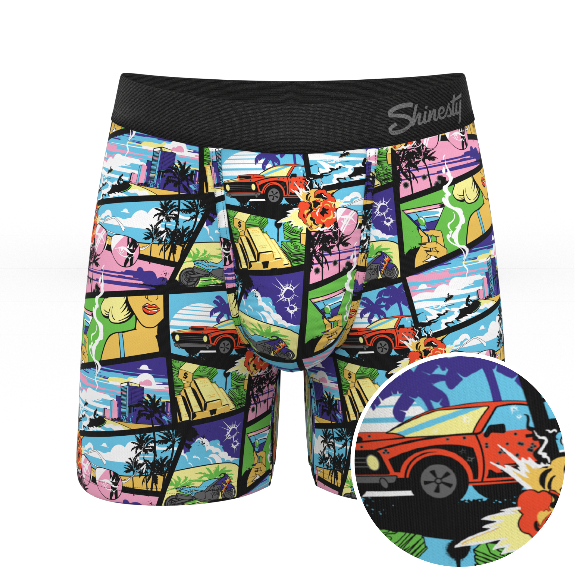 The Gas Pedal | Pop Art Ball Hammock® Pouch Underwear - Shinesty