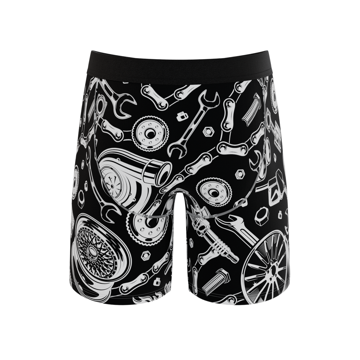 The Gear Head | Stick Shift Ball Hammock® Boxer - Long Leg - Shinesty