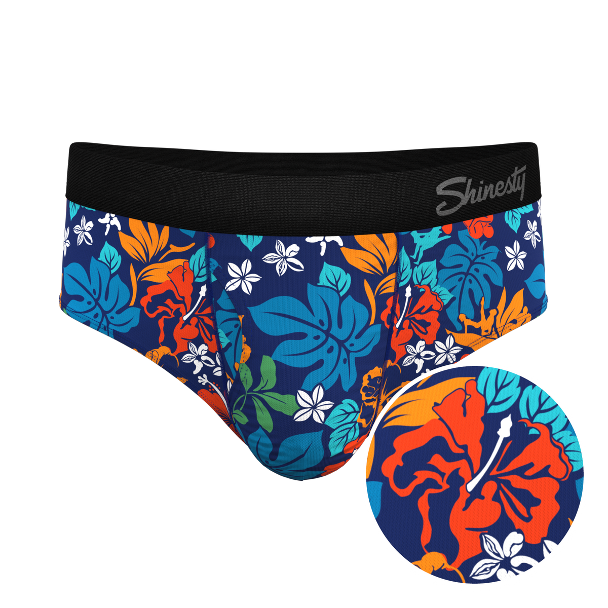 The Get Lei'd | Naughty Tropical Ball Hammock® Pouch Underwear Briefs - Shinesty