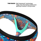 The Get Lei'd | Naughty Tropical Ball Hammock® Pouch Underwear Briefs - Shinesty