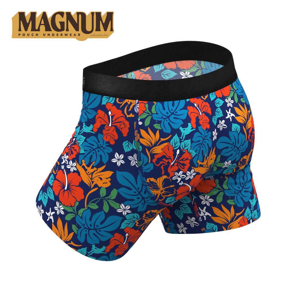 The Get Lei'd | Naughty Tropical Ball Hammock® Magnum Big Pouch Underwear - Shinesty