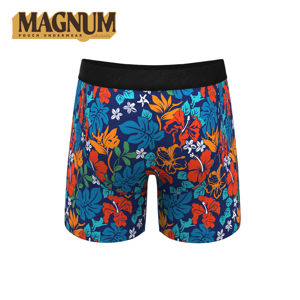 The Get Lei'd | Naughty Tropical Ball Hammock® Magnum Big Pouch Underwear - Shinesty
