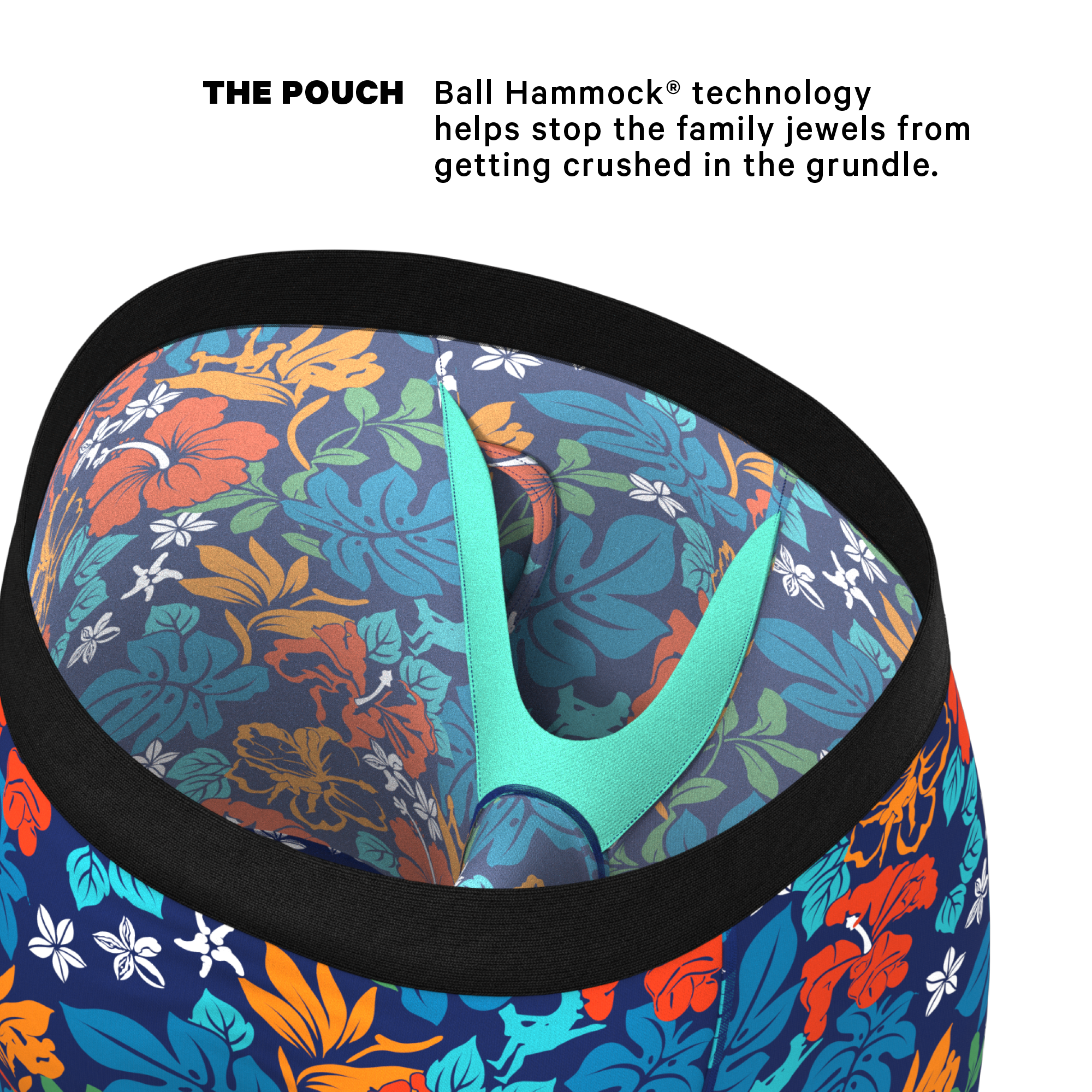 The Get Lei'd | Naughty Tropical Ball Hammock® Boxer - Long Leg - Shinesty