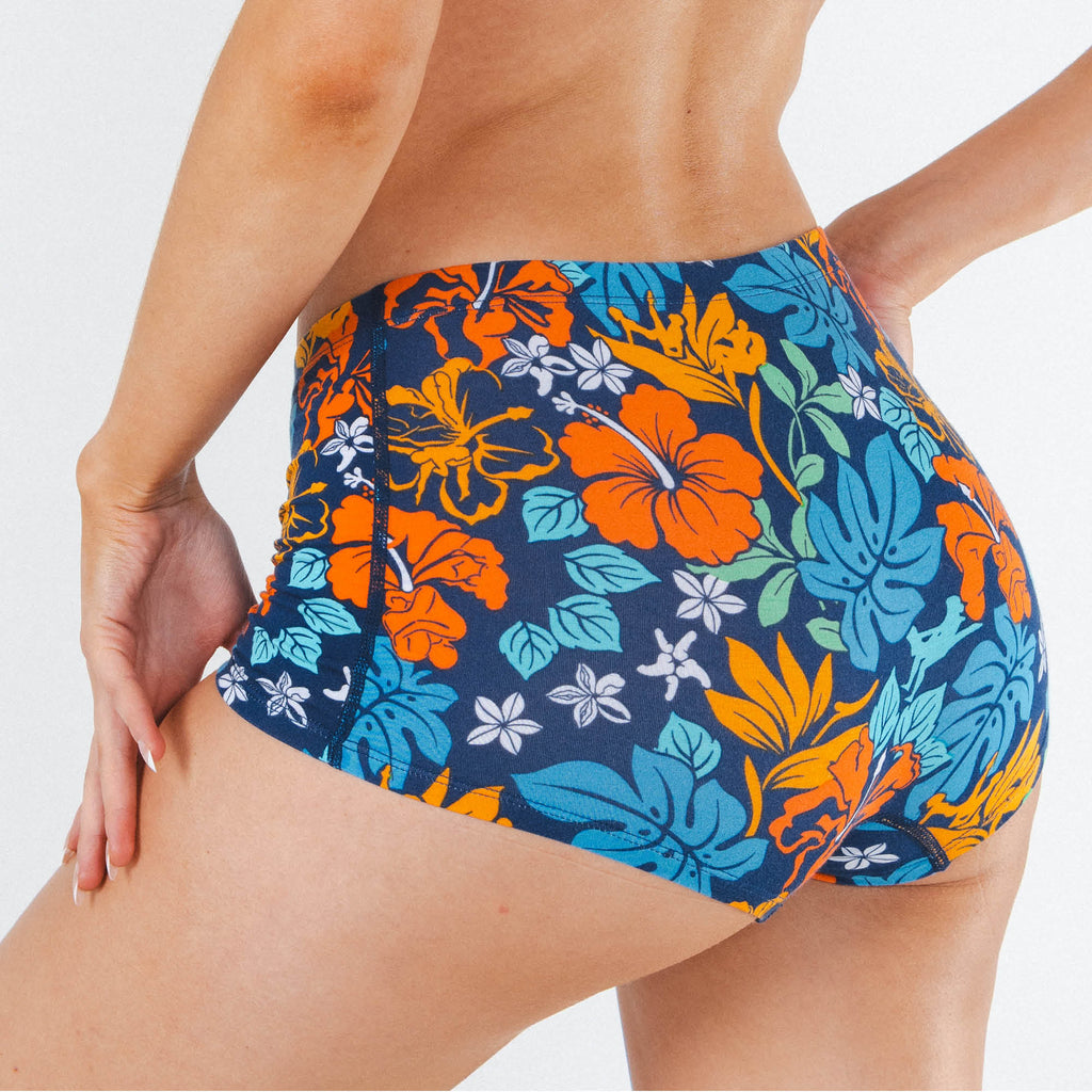 The Get Lei'd | Naughty Tropical Modal Boyshort Underwear - Shinesty