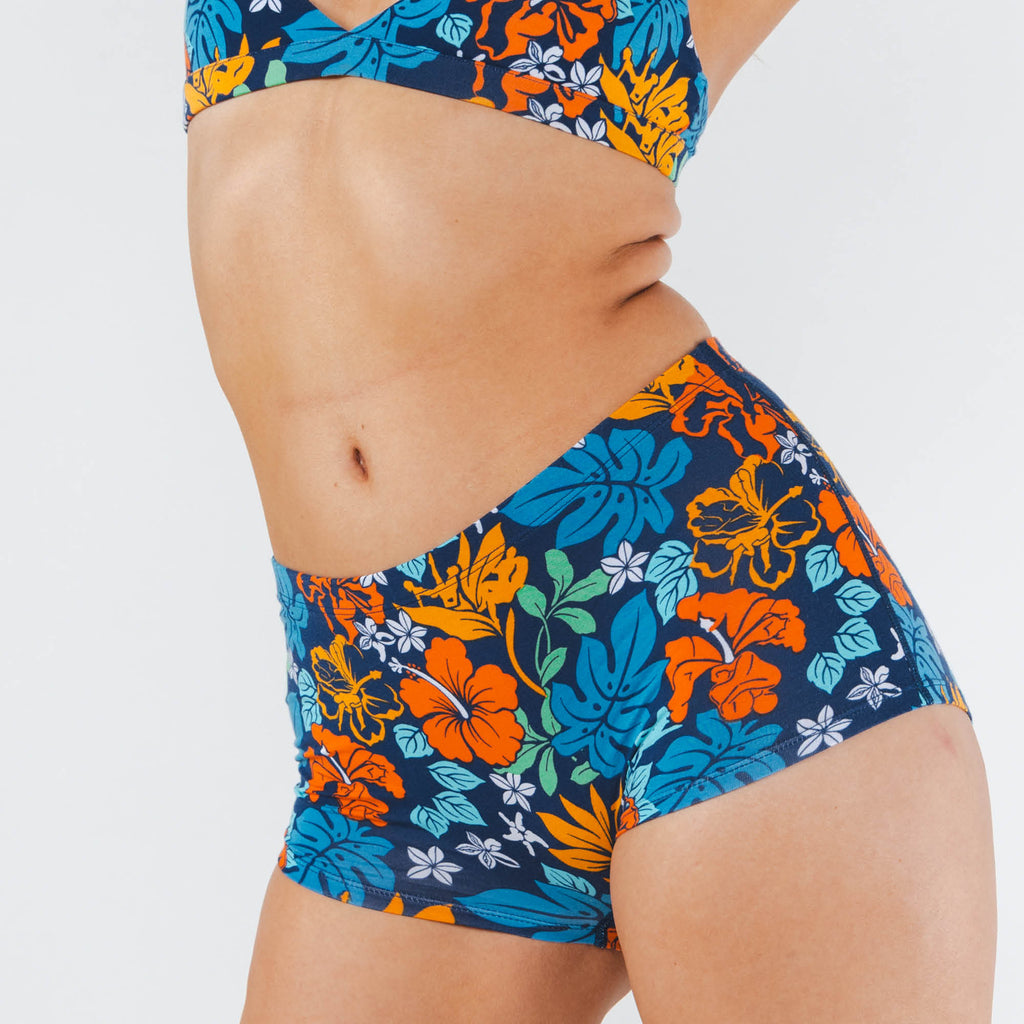 The Get Lei'd | Naughty Tropical Modal Boyshort Underwear - Shinesty