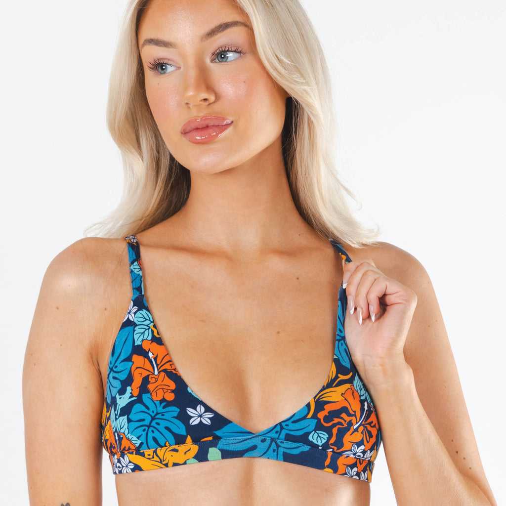 The Get Lei'd | Naughty Tropical Boob Hammock™ Triangle Bralette - Shinesty