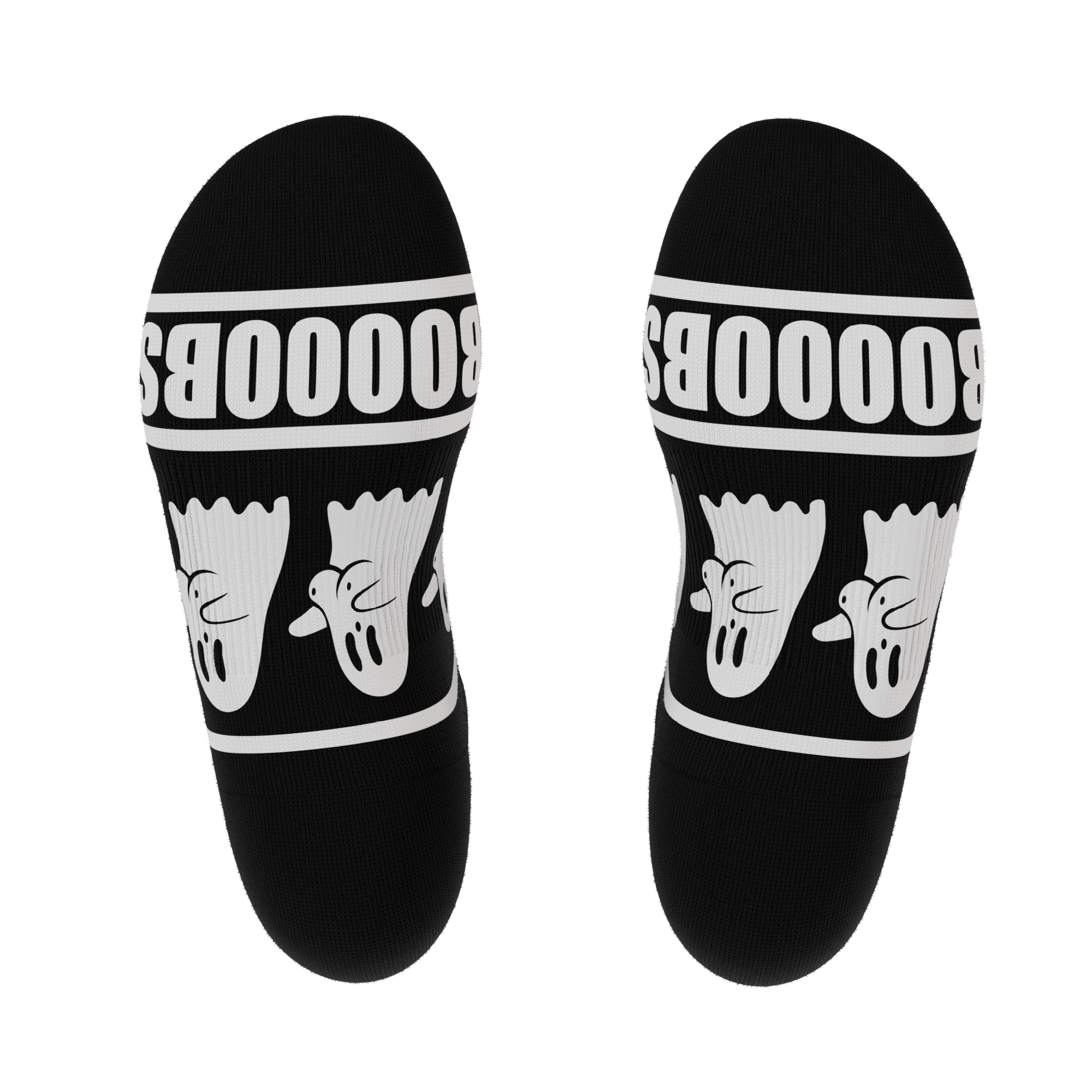 The Ghoul Next Door | Busty Ghost Heel Hammock™ Ankle Socks - Shinesty