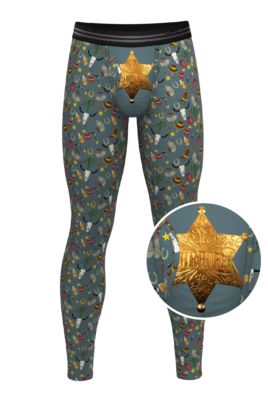The Giddy Up | Sheriff Badge Ball Hammock® Long Johns - Shinesty