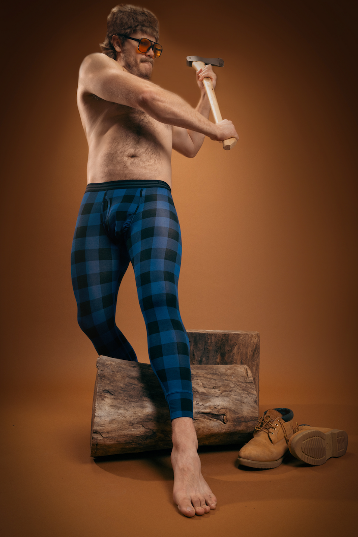 The Giddy Up | Sheriff Badge Ball Hammock® Long Johns - Shinesty