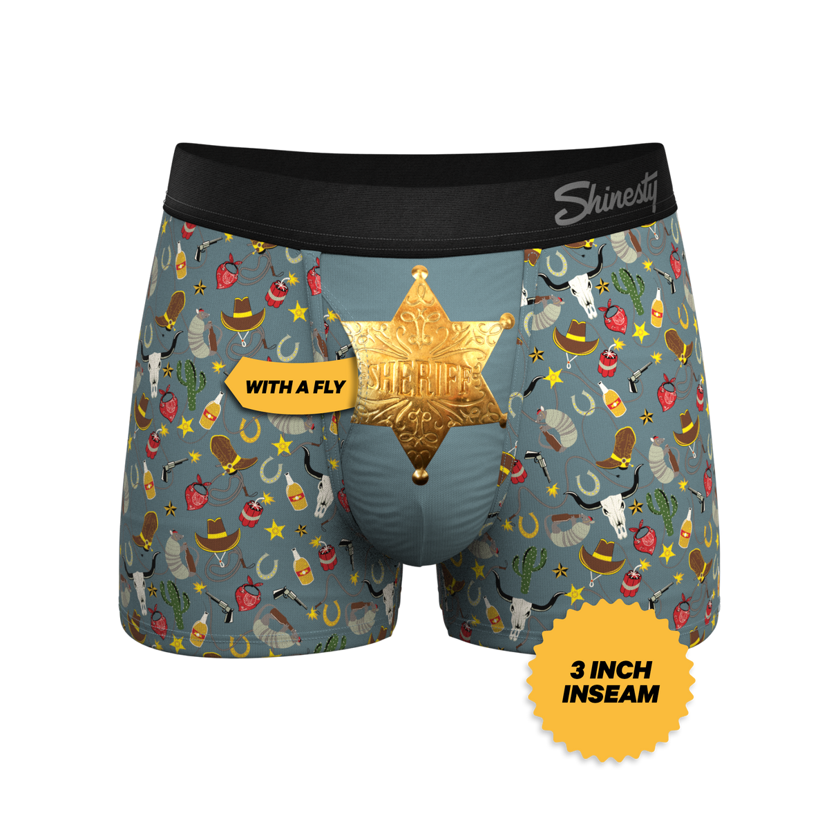 The Giddy Up | Sheriff Badge Ball Hammock® Pouch Trunk Underwear - Shinesty