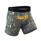 The Giddy Up | Sheriff Badge Ball Hammock® Pouch Underwear With Fly - Shinesty