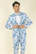 The Gilded Lily | Crosshatch Lilies Suit - Shinesty
