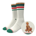 The Ginger Rail | Gingerbread Heel Hammock™ Crew Socks - Shinesty