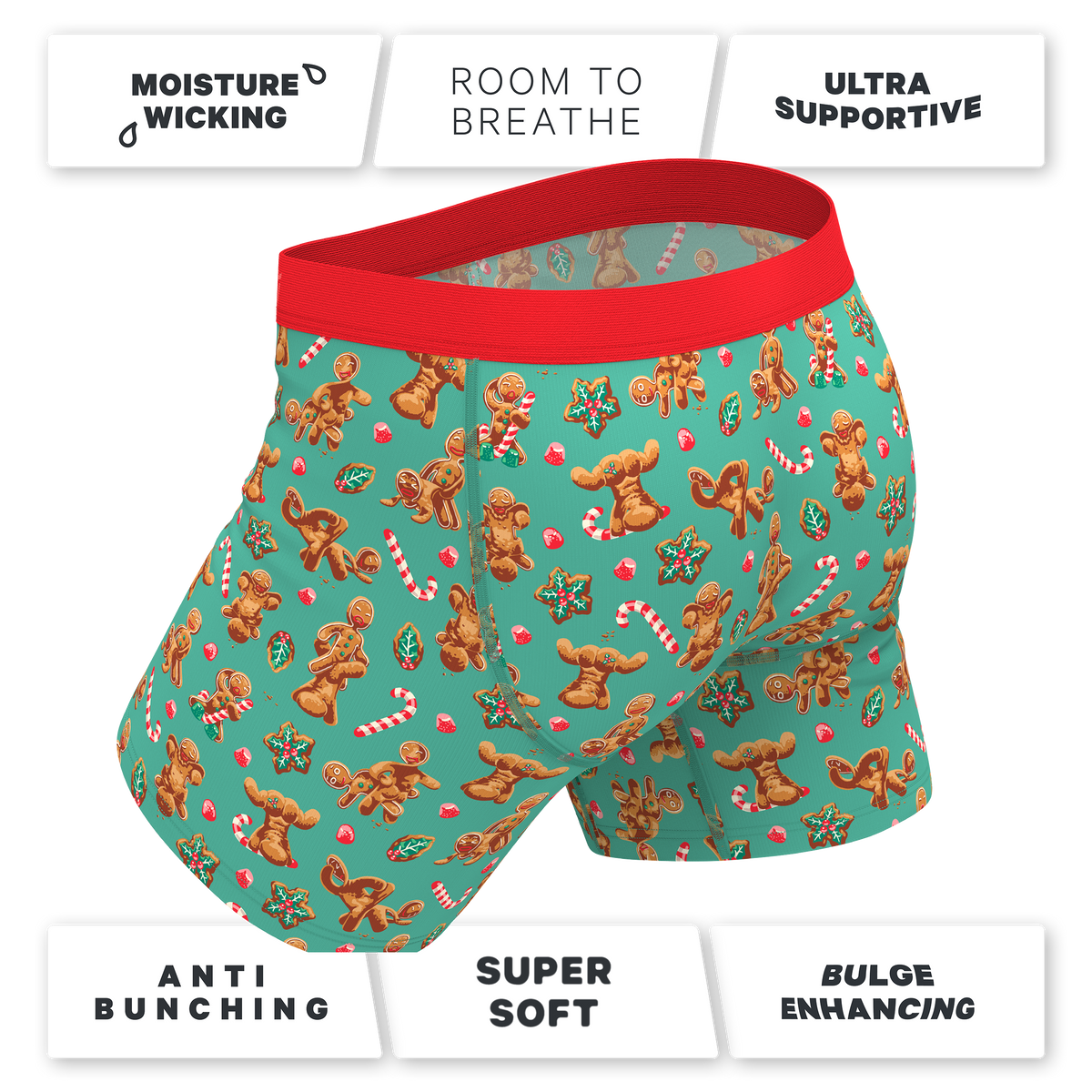 The Ginger Rail | Gingerbread Ball Hammock® Pouch Underwear - Shinesty