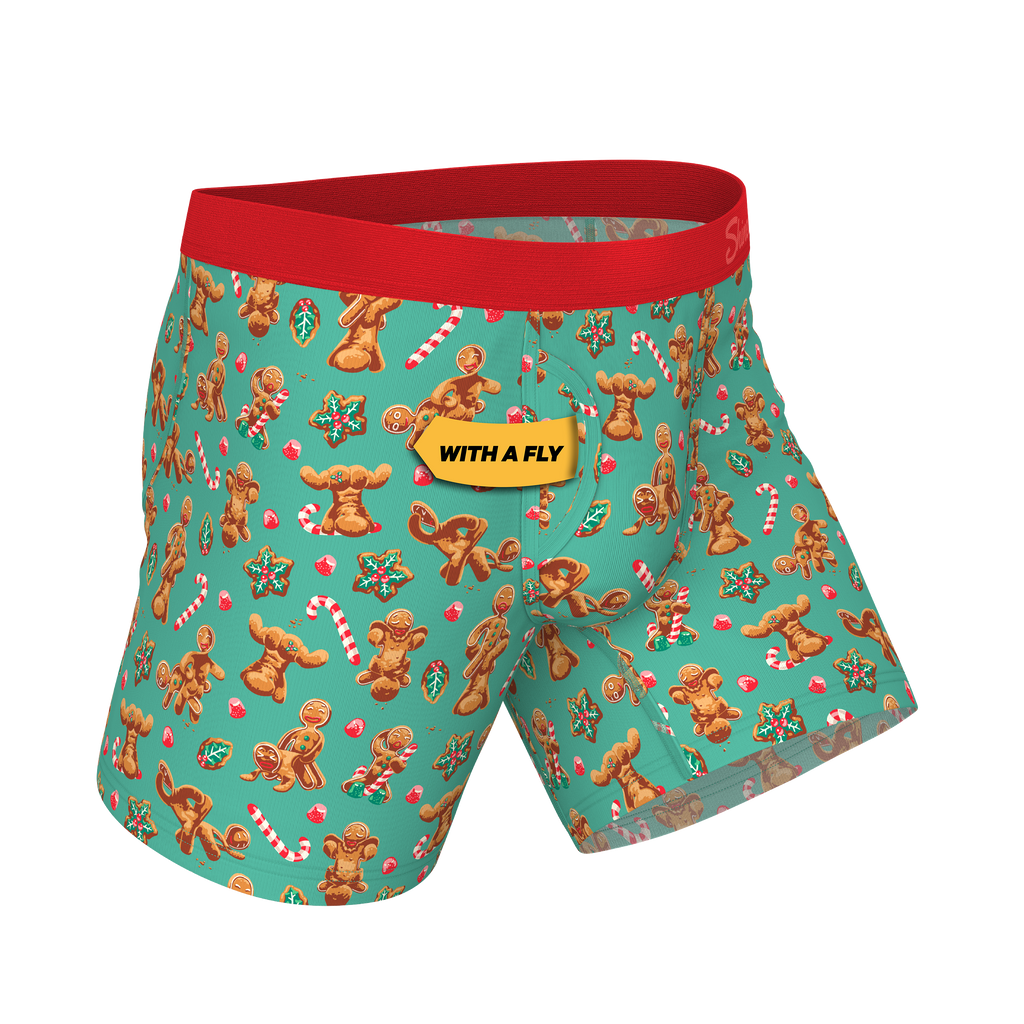 The Ginger Rail | Gingerbread Ball Hammock® Pouch Underwear With Fly - Shinesty