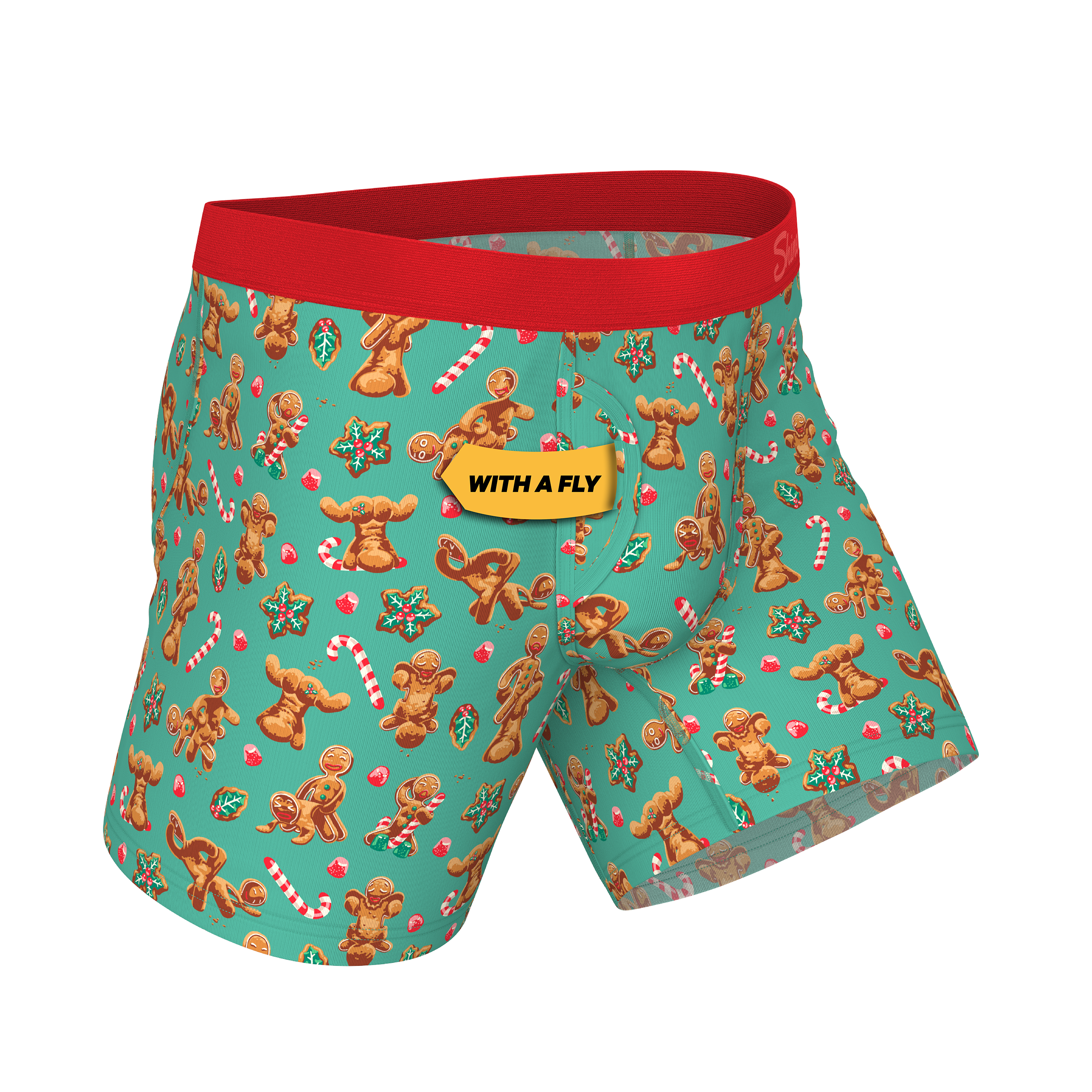 The Ginger Rail | Gingerbread Ball Hammock® Pouch Underwear With Fly - Shinesty