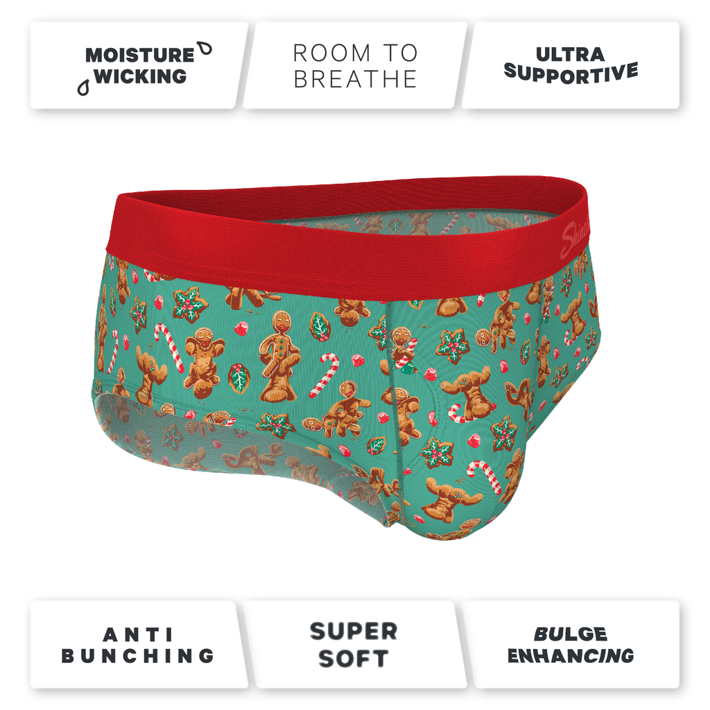 The Ginger Rail | Gingerbread Ball Hammock® Pouch Underwear Briefs - Shinesty