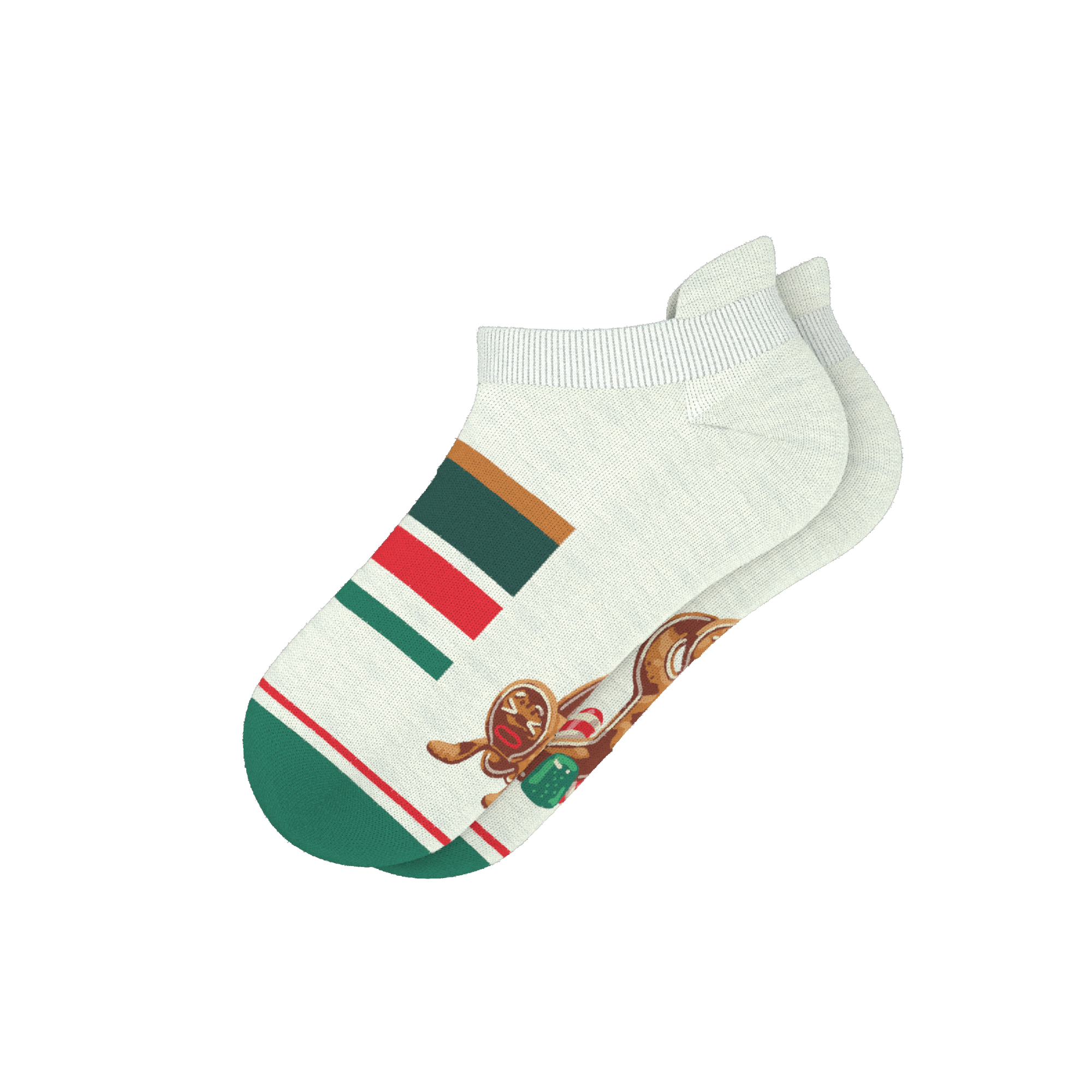 The Ginger Rail | Gingerbread Heel Hammock™ Ankle Socks - Shinesty