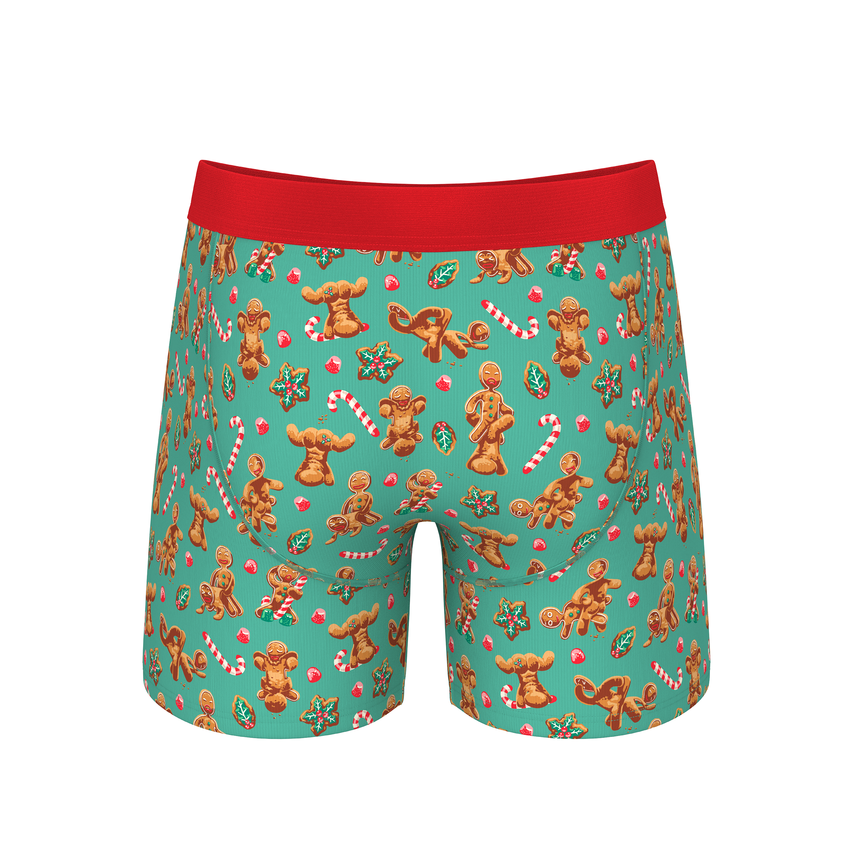 The Ginger Rail | Gingerbread Ball Hammock® Pouch Underwear With Fly - Shinesty