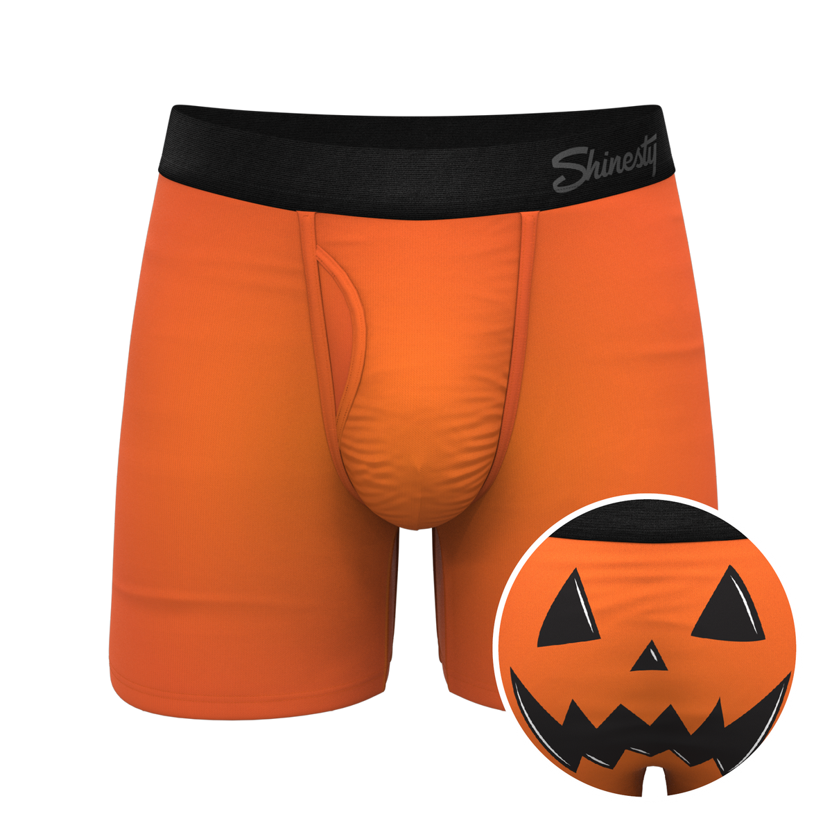 The Good Gourd | Jack O Lantern Ball Hammock® Pouch Underwear With Fly - Shinesty