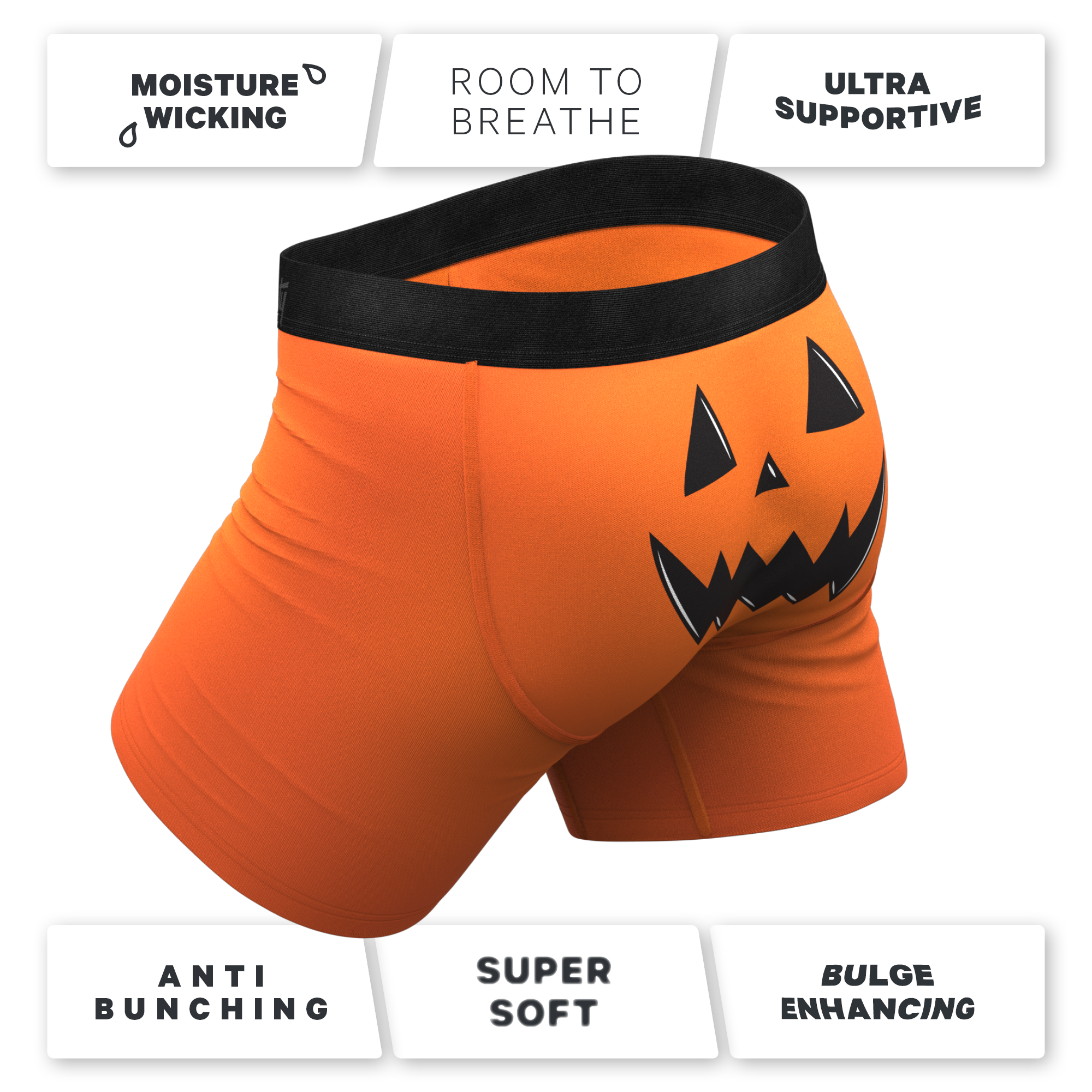 The Good Gourd | Jack O Lantern Ball Hammock® Pouch Underwear - Shinesty