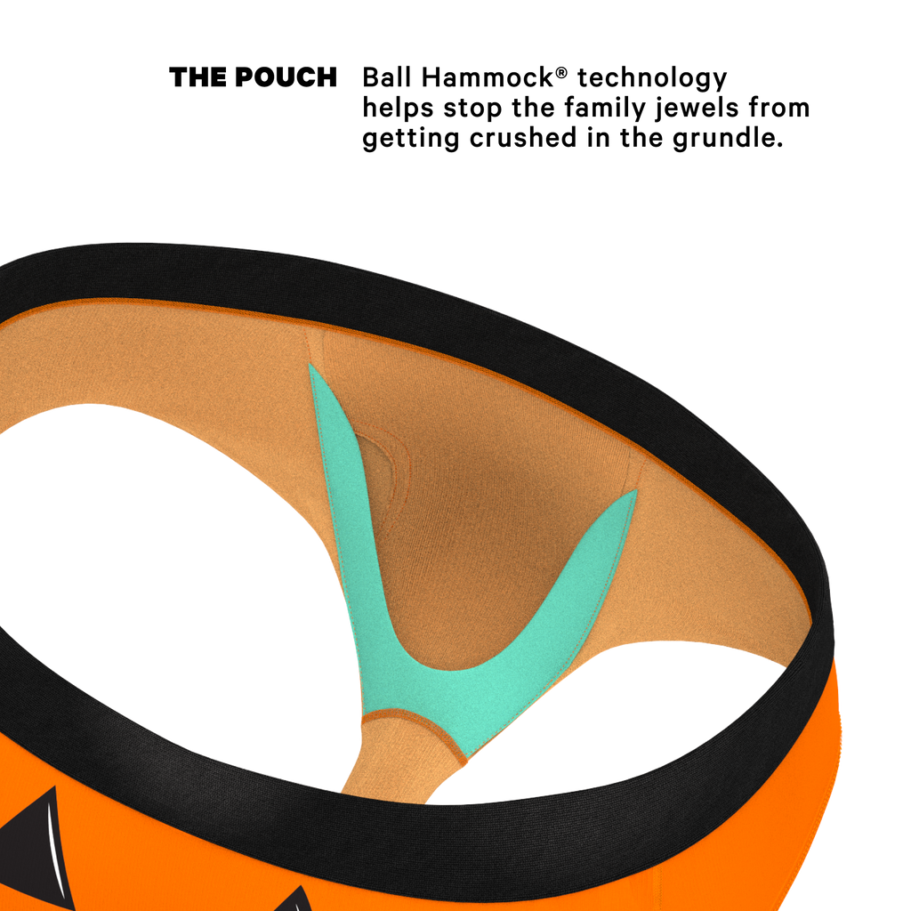 The Good Gourd | Jack O Lantern Ball Hammock® Pouch Underwear Briefs - Shinesty