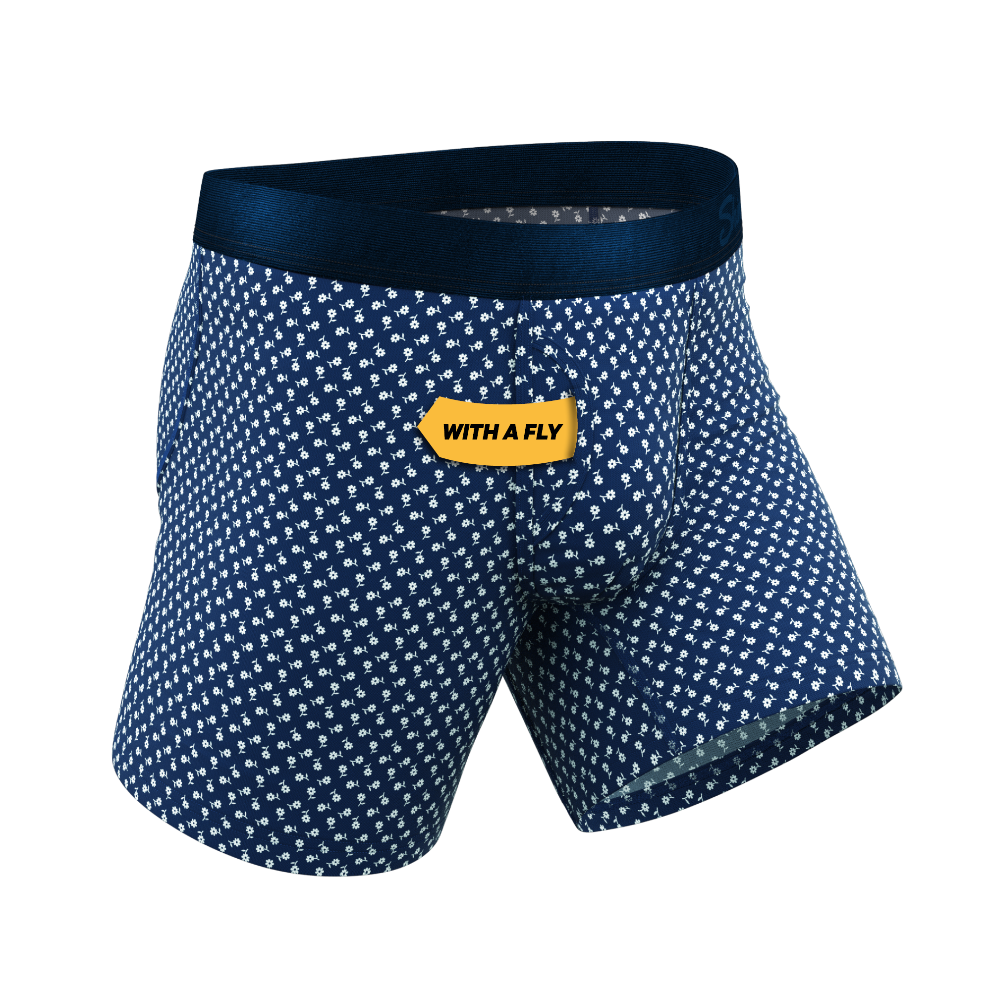 The Good Old Daisies | Flower Ball Hammock® Pouch Underwear With Fly - Shinesty