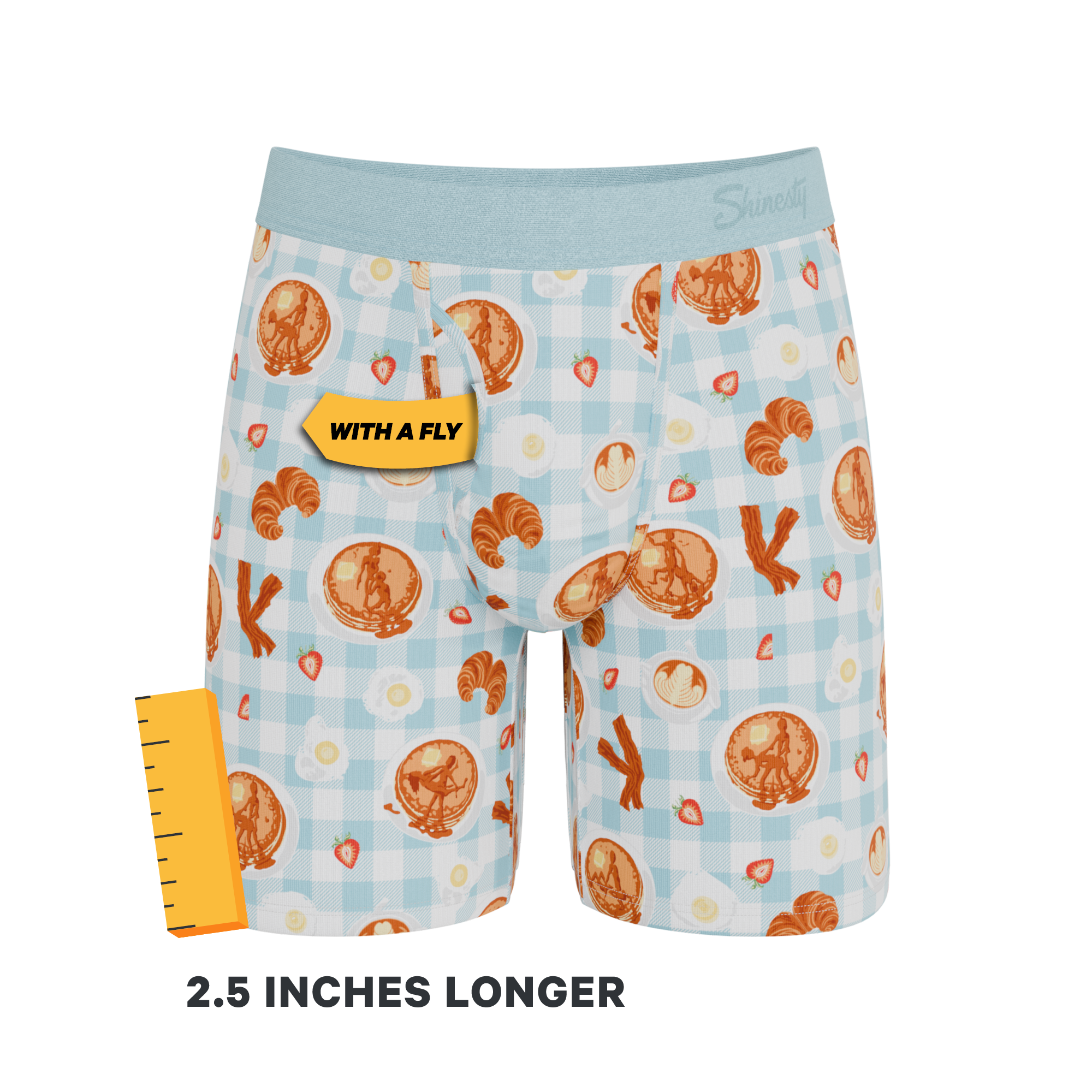 The Good Moaning | Naughty Breakfast Ball Hammock® Boxer - Long Leg - Shinesty