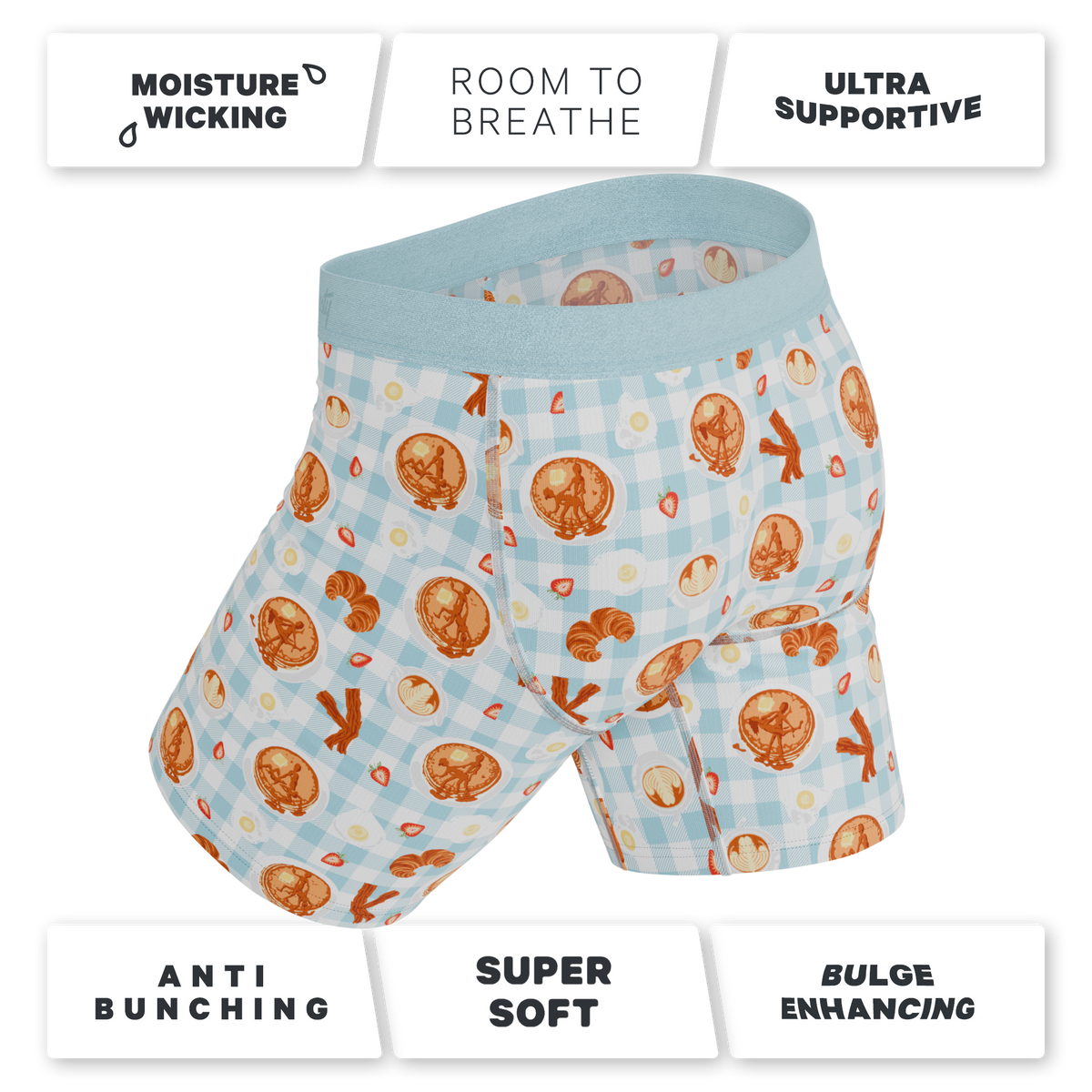 The Good Moaning | Naughty Breakfast Ball Hammock® Boxer - Long Leg - Shinesty