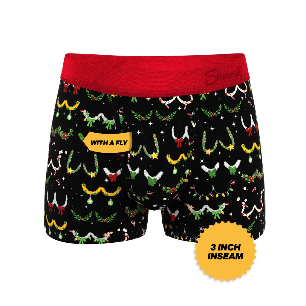 The Goodie Garland | Christmas Tinsel Busts Ball Hammock® Pouch Trunks Underwear - Shinesty