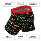 The Goodie Garland | Christmas Tinsel Busts Ball Hammock® Pouch Underwear With Fly - Shinesty