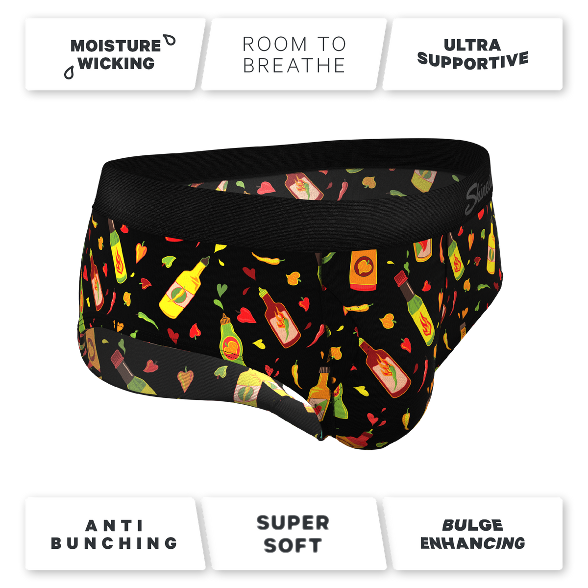 The Gotcha Sriracha | Hot Sauce Ball Hammock® Pouch Underwear Briefs - Shinesty