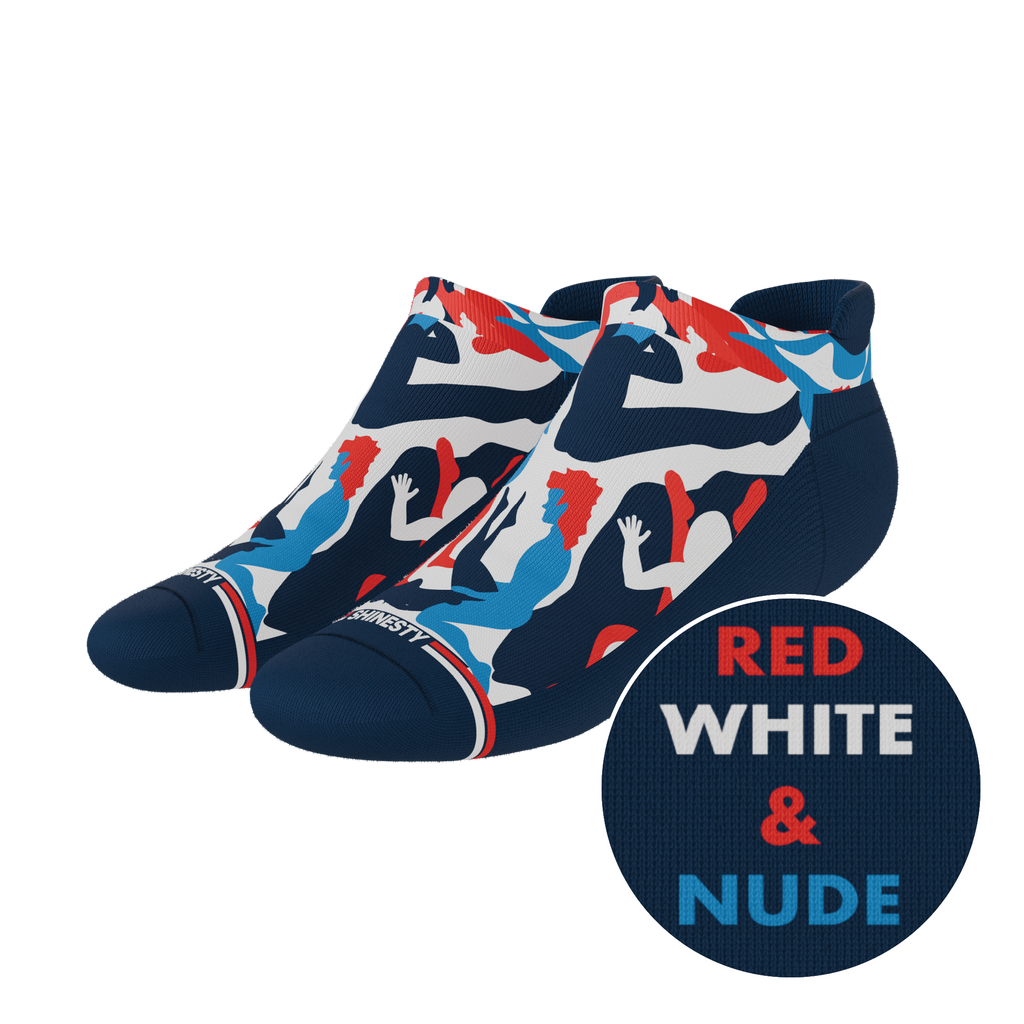 The Grand Finale | USA Camouflage Heel Hammock™ Ankle Socks - Shinesty