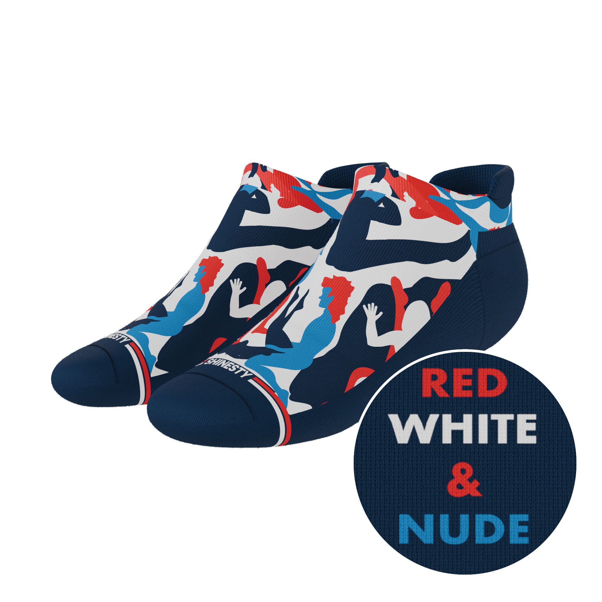 The Grand Finale | USA Camouflage Heel Hammock™ Ankle Socks - Shinesty